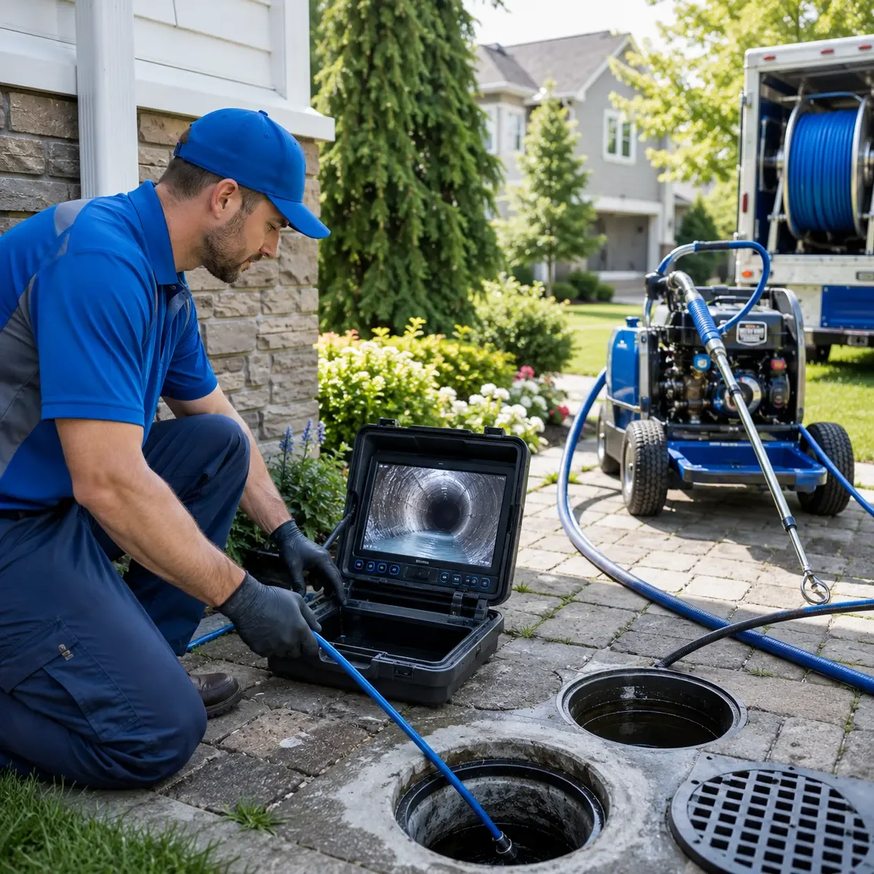 Outdoor drain cleaning professionals serving Holmesville, OH